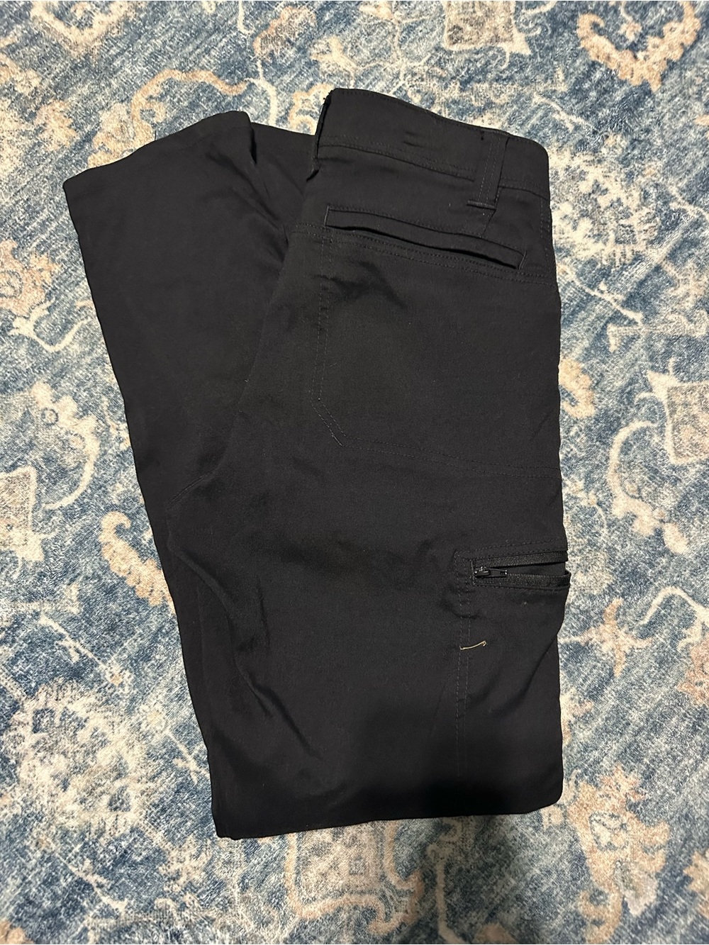 Wrangler Men's Black Chino-Style Utility Pants